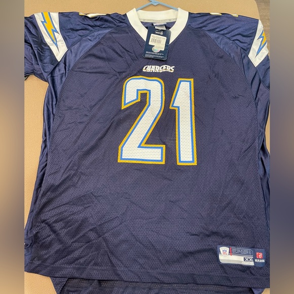 NFL San Diego Chargers NWT XXL Reebok Ladainian Tomlinson #21 Reebok home Jersey - Picture 2 of 12